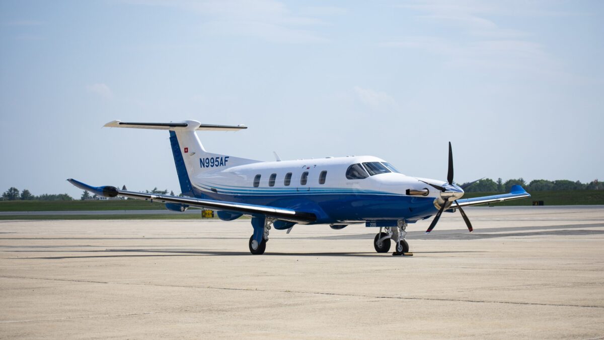 A Pilatus PC-12 NGX from the PlaneSense fleet.