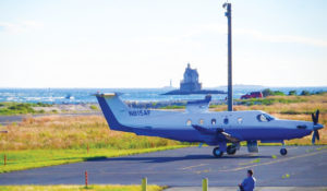 Pilatus PC-12 at Fisher's Island, NY