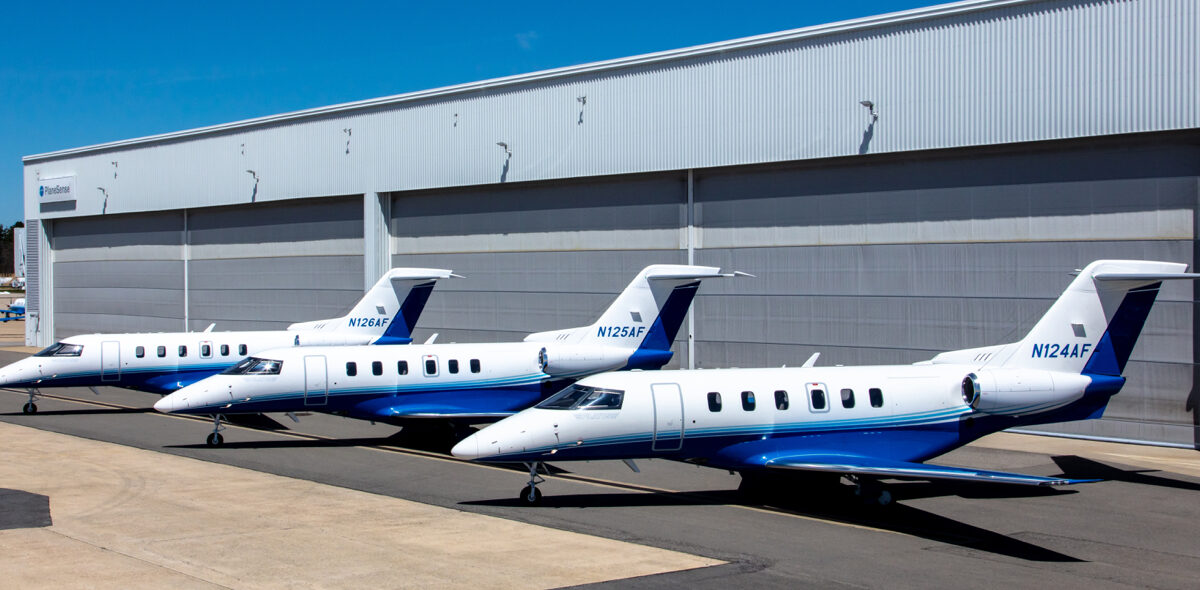 PlaneSense PC-24 fleet at hangar